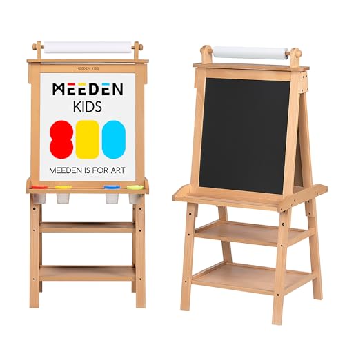 MEEDEN Kinder Staffelei aus Massivem Kiefernholz - Kleinkind Zeichenbrett für Kunst - Natur MEEDEN Kinder Staffelei aus Massivem Kiefernholz - Kleinkind Zeichenbrett für Kunst - Natur von MEEDEN