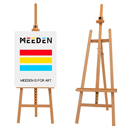 MEEDEN Large Basic Studio Staffelei, solide Buche Holz Künstler Staffelei, A-Frame Boden Malerei Staffelei, einstellbare Höhe und Arbeitswinkel, halten Leinwand bis zu 127cm MEEDEN Large Basic Studio Staffelei, solide Buche Holz Künstler Staffelei, A-Frame Boden Malerei Staffelei, einstellbare Höhe und Arbeitswinkel, halten Leinwand bis zu 127cm von MEEDEN