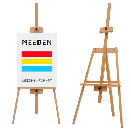 MEEDEN Kunst Malstaffelei: Staffelei aus massivem Buchenholz für Leinwände bis zu 109 cm – Künstlerstaffelei mit Rahmen zum Malen Hochzeitsschildern und Posterpräsentationen – Natur MEEDEN Kunst Malstaffelei: Staffelei aus massivem Buchenholz für Leinwände bis zu 109 cm – Künstlerstaffelei mit Rahmen zum Malen Hochzeitsschildern und Posterpräsentationen – Natur von MEEDEN