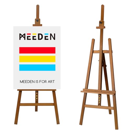 MEEDEN Malstaffelei aus Holz: Staffeleiständer aus Massivem Buchenholz für Leinwände bis zu 109 cm – Verstellbare Staffelei von 144–193 cm für Erwachsene Studenten Atelier Galerie – Walnuss MEEDEN Malstaffelei aus Holz: Staffeleiständer aus Massivem Buchenholz für Leinwände bis zu 109 cm – Verstellbare Staffelei von 144–193 cm für Erwachsene Studenten Atelier Galerie – Walnuss von MEEDEN