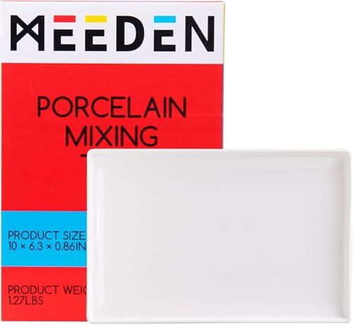 MEEDEN Keramik Tablett Palette, Keramik Künstler, Porzellan Mixing Tray für Aquarell Gouache Malerei MEEDEN Keramik Tablett Palette, Keramik Künstler, Porzellan Mixing Tray für Aquarell Gouache Malerei von MEEDEN