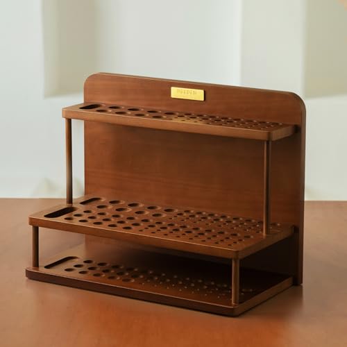 MEEDEN PRO Pinselhalter: 2-stöckiger Holz-Pinselorganisator - Große Kapazität Pinselhalter - Aufbewahrung für Kunstbedarf auf dem Schreibtisch, Kunst- und Bastelbedarf MEEDEN PRO Pinselhalter: 2-stöckiger Holz-Pinselorganisator - Große Kapazität Pinselhalter - Aufbewahrung für Kunstbedarf auf dem Schreibtisch, Kunst- und Bastelbedarf von MEEDEN