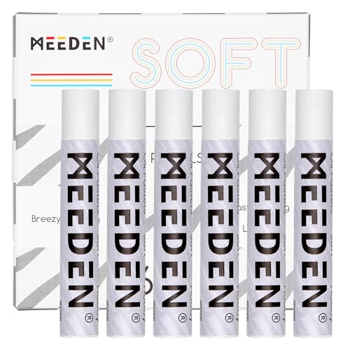 MEEDEN Soft White Ölpastelle: 6 Stück Ölpastelle für Künstler, Anfänger und Erwachsene - Geschmeidige Ölpastellkreiden für Kunstbedarf, Malerei, Zeichnen, Mischen, Schichtung, Schattierung von MEEDEN