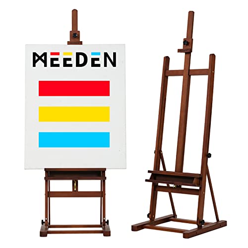 MEEDEN Staffelei Holz Groß Walnuss Studio Staffelei mit Ablagefach - Buchenholz Staffelei Verstellbare Staffelei, Boden Malerei Staffelei Ständer, Große Staffelei, Leinwand bis 122cm MEEDEN Staffelei Holz Groß Walnuss Studio Staffelei mit Ablagefach - Buchenholz Staffelei Verstellbare Staffelei, Boden Malerei Staffelei Ständer, Große Staffelei, Leinwand bis 122cm von MEEDEN