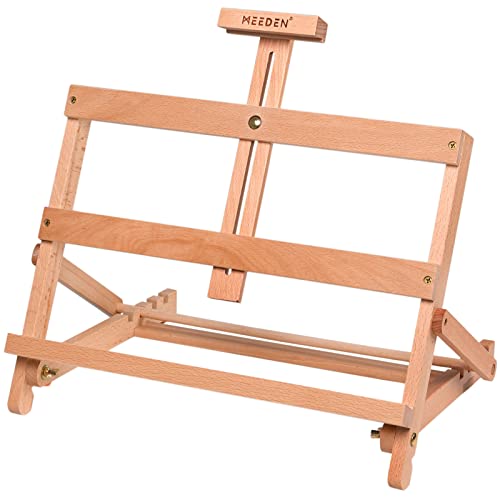 MEEDEN Tischplatte H-Frame Studio Staffelei, verstellbare Buche Kunst Handwerk Malerei Display Staffelei, tragbare Desktop Holz Staffelei Stand für Künstler, Anfänger &Studenten,hält Max Leinwand 21" MEEDEN Tischplatte H-Frame Studio Staffelei, verstellbare Buche Kunst Handwerk Malerei Display Staffelei, tragbare Desktop Holz Staffelei Stand für Künstler, Anfänger &Studenten,hält Max Leinwand 21" von MEEDEN