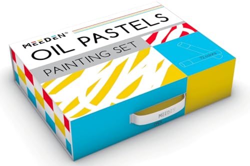 MEEDEN Weiches Ölpastell-Set: 102-teiliges Ölpastell-Set mit 72 Farben und 6 weißen Pastellkreiden – All-in-One-Ölkreiden mit Papier, Palettenmesser, Abdeckband – Kunstbedarf für Künstler, Anfänger von MEEDEN