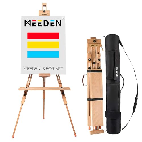 MEEDEN Stativ-Staffelei mit Tragetasche – massives Buchenholz Universal-Staffelei für Maler, Studenten, Landschaftskünstler, hält Leinwand bis zu 112 cm MEEDEN Stativ-Staffelei mit Tragetasche – massives Buchenholz Universal-Staffelei für Maler, Studenten, Landschaftskünstler, hält Leinwand bis zu 112 cm von MEEDEN