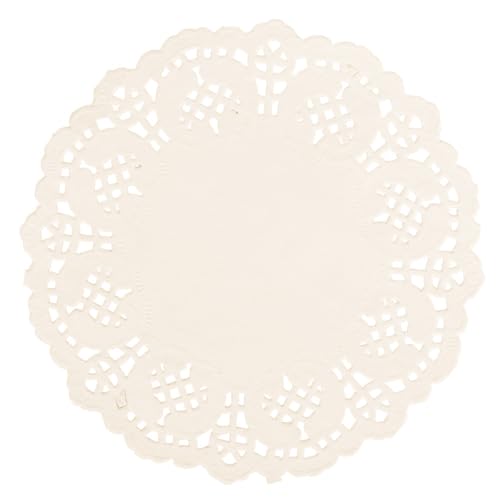 MegaCrea Rundes Deckchen, gewellt, aus cremefarbenem Papier, Durchmesser 14 cm, 30 Stück MegaCrea Rundes Deckchen, gewellt, aus cremefarbenem Papier, Durchmesser 14 cm, 30 Stück von MÉGACRÉA