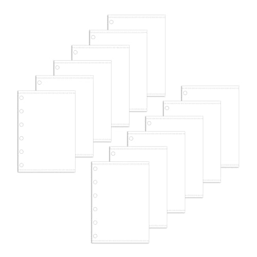 Geldumschläge im A7-Format, mattiert, durchscheinend, PP-Bindertaschen, ohne Reißverschluss, ohne Lasche, 6 Löcher, lose Blätter, 12 Blatt, Geldumschlag für Budgetierung, Planer, Geldbörse, Geldumschläge im A7-Format, mattiert, durchscheinend, PP-Bindertaschen, ohne Reißverschluss, ohne Lasche, 6 Löcher, lose Blätter, 12 Blatt, Geldumschlag für Budgetierung, Planer, Geldbörse, von MEI YI TIAN