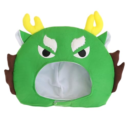 MEIBAOGE Festlicher Hut für das neue Jahr, chinesischer Drache, Kopfbedeckung, Plüsch-Kopfbedeckung für Maskerade, Neujahr, Plüsch, Cartoon-Hut, Kopfbedeckung MEIBAOGE Festlicher Hut für das neue Jahr, chinesischer Drache, Kopfbedeckung, Plüsch-Kopfbedeckung für Maskerade, Neujahr, Plüsch, Cartoon-Hut, Kopfbedeckung von MEIBAOGE