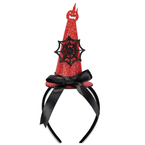 MEIBAOGE Glitzerndes Hexen-Stirnband, Weihnachts-Kopfbedeckung, Halloween-Party, Foto-Requisiten, Karaoke-Party, Kopfbedeckung, Cosplay-Zubehör von MEIBAOGE