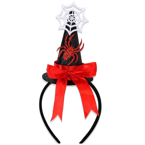 MEIBAOGE Glitzerndes Hexen-Stirnband, Weihnachts-Kopfbedeckung, Halloween-Party, Foto-Requisiten, Karaoke-Party, Kopfbedeckung, Cosplay-Zubehör von MEIBAOGE
