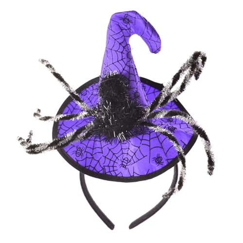 MEIBAOGE Hexenhut 3D Spinnen Stirnband Weihnachten Kopfbedeckung Halloween Party Foto Requisiten Party Kopfbedeckung Cosplay Zubehör von MEIBAOGE