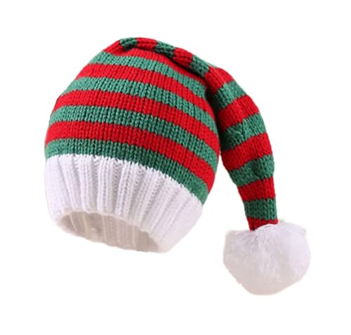 MEIBAOGE Warme Weihnachtsmütze, warme Mütze, gestreifte Weihnachtsmannmütze, Uni, Urlaubsmütze, Frohes neues Jahr, Mütze für Damen und Herren MEIBAOGE Warme Weihnachtsmütze, warme Mütze, gestreifte Weihnachtsmannmütze, Uni, Urlaubsmütze, Frohes neues Jahr, Mütze für Damen und Herren von MEIBAOGE