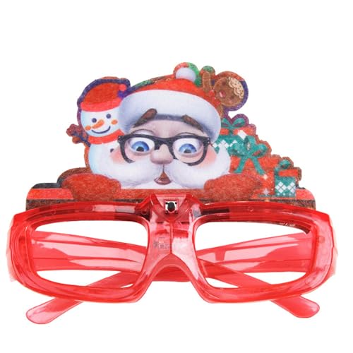 MEIBAOGE Weihnachtsbrille, Neujahrsbrille, beleuchtet, Weihnachtsfeier, Dekoration, einzigartige Foto-Requisiten von MEIBAOGE
