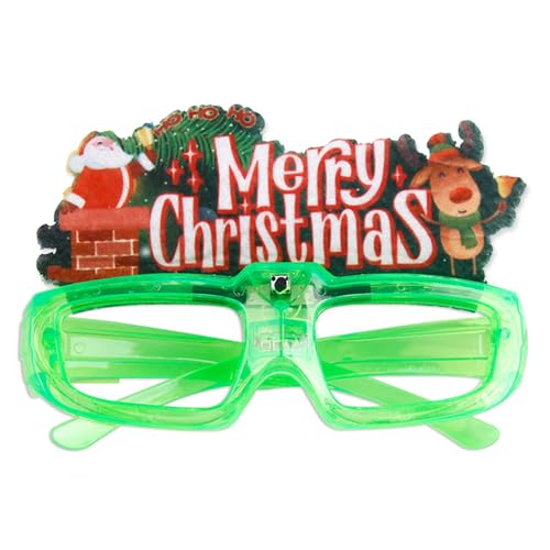 MEIBAOGE Weihnachtsbrille, Neujahrsbrille, beleuchtet, Weihnachtsfeier, Dekoration, einzigartige Foto-Requisiten MEIBAOGE Weihnachtsbrille, Neujahrsbrille, beleuchtet, Weihnachtsfeier, Dekoration, einzigartige Foto-Requisiten von MEIBAOGE