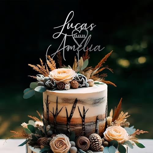Benutzerdefinierte Acryl Hochzeitskuchen Dekoration Mit Braut Und Bräutigam Name, Personalisierte Kuchen Toppers Plakette Für Hochzeit Geburtstag Benutzerdefinierte Acryl Hochzeitskuchen Dekoration Mit Braut Und Bräutigam Name, Personalisierte Kuchen Toppers Plakette Für Hochzeit Geburtstag von MEIEG