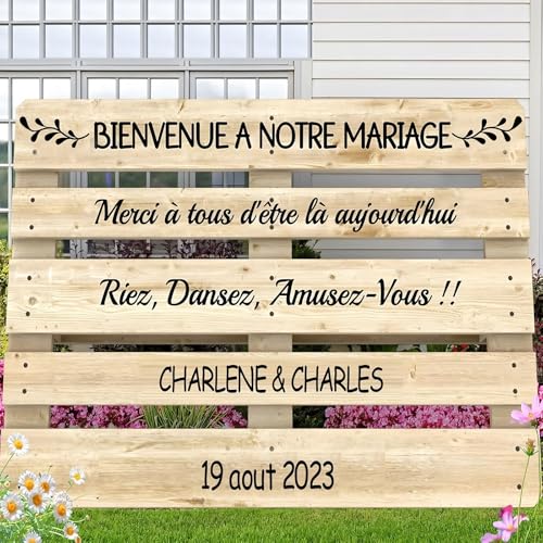 Willkommens-Hochzeitsaufkleber, Benutzerdefinierte Aufkleber Auf Holzpaletten, Personalisierte Hochzeitstafelschilder, Einzigartige Dekorationen Willkommens-Hochzeitsaufkleber, Benutzerdefinierte Aufkleber Auf Holzpaletten, Personalisierte Hochzeitstafelschilder, Einzigartige Dekorationen von MEIEG