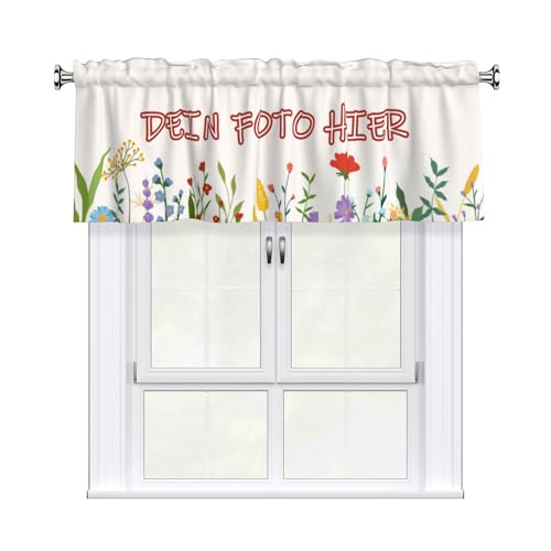 MEIERLE Personalisierte Kurzgardine 137x46cm – Bedruckte Gardinen-Borte mit Stangendurchzug für Küche, Bad oder Hauswirtschaftsraum, Lichtdurchlässiger Vorhang aus Peach Skin Stoff MEIERLE Personalisierte Kurzgardine 137x46cm – Bedruckte Gardinen-Borte mit Stangendurchzug für Küche, Bad oder Hauswirtschaftsraum, Lichtdurchlässiger Vorhang aus Peach Skin Stoff von MEIERLE