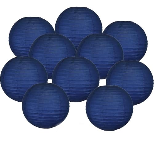 10 Teile/los Navy Blau Chinesische Papier Laterne wabenball lanterne Papier lampion Hochzeit Party Hängende Dekoration Favor von MEIFULLE