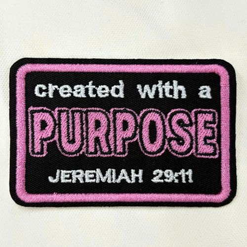 Jeremiah 29 11 Created with a Purpose Patch Christian Zitat Religious Jesus Embroidered Patches for Backpack, Hat, Jackets, Iron On Sew On, Uniform DIY Embroidery PVC Patches Gift Accessories 3 Inch Jeremiah 29 11 Created with a Purpose Patch Christian Zitat Religious Jesus Embroidered Patches for Backpack, Hat, Jackets, Iron On Sew On, Uniform DIY Embroidery PVC Patches Gift Accessories 3 Inch von MEIHKBEC