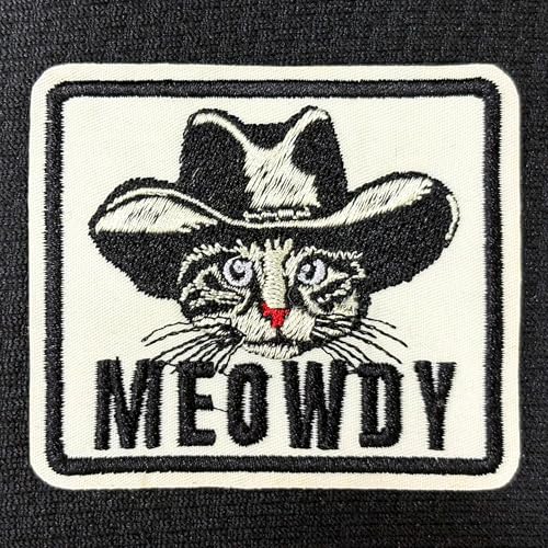 Meowdy Cowboy Cat Patch Cute Animal Meme Embroidered Patches for Backpack, Hat, Jackets, Iron On Sew On, Uniform DIY Embroidery PVC Patches Gift, DIY Accessories for Him Her 3 Inch Meowdy Cowboy Cat Patch Cute Animal Meme Embroidered Patches for Backpack, Hat, Jackets, Iron On Sew On, Uniform DIY Embroidery PVC Patches Gift, DIY Accessories for Him Her 3 Inch von MEIHKBEC