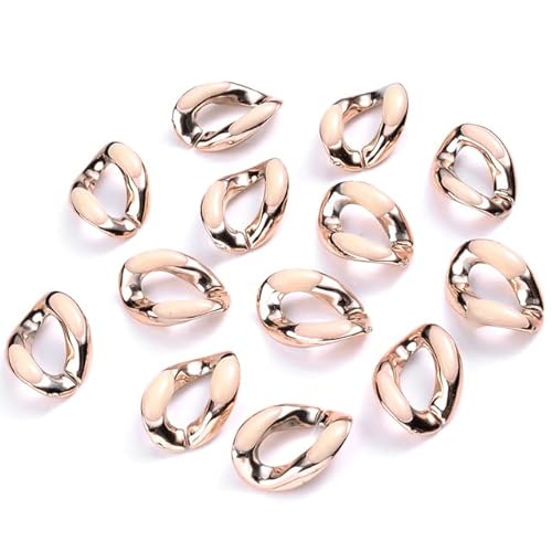 MEIJIU 30pcs / Lot 16x23mm für die Herstellung von Gold Silber Kunststoff Kettenglieder Schmuck Acryl Gliederkette Schlüsselanhänger Halskette Armband Geschenk Machen MEIJIU 30pcs / Lot 16x23mm für die Herstellung von Gold Silber Kunststoff Kettenglieder Schmuck Acryl Gliederkette Schlüsselanhänger Halskette Armband Geschenk Machen von MEIJIU