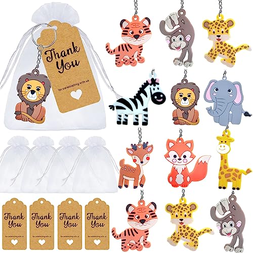 MEIYIFAN 18 Sets Babyparty als Gastgeschenk,Tierischer Schlüsselanhänger,18 Schlüsselanhänger für Kinder,18 Organzabeutel,18 Dankeschön-Tags,für Kinder,Hochzeit,Geburtstag MEIYIFAN 18 Sets Babyparty als Gastgeschenk,Tierischer Schlüsselanhänger,18 Schlüsselanhänger für Kinder,18 Organzabeutel,18 Dankeschön-Tags,für Kinder,Hochzeit,Geburtstag von MEIYIFAN
