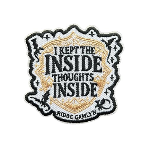MEIYSTICK Aufnäher mit Aufschrift "I Kept The Inside Thoughts Inside", bestickt, für Kleidung, Rucksäcke, Hüte, Jeans, Taschen, Größe 4, 7,6 cm, Bügelbild oder Aufnäher, Applikation MEIYSTICK Aufnäher mit Aufschrift "I Kept The Inside Thoughts Inside", bestickt, für Kleidung, Rucksäcke, Hüte, Jeans, Taschen, Größe 4, 7,6 cm, Bügelbild oder Aufnäher, Applikation von MEIYSTICK