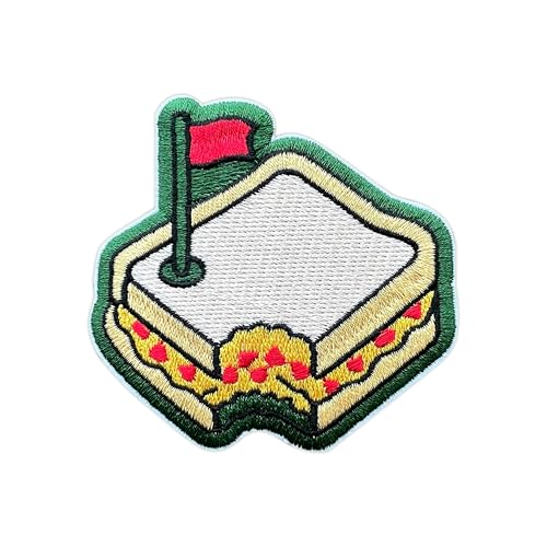 MEIYSTICK Bestickter Aufnäher für Kleidung, Rucksäcke, Hüte, Jeans, Taschen, 7,6 cm, zum Aufbügeln oder Aufnähen, Applikation, Stickerei-Aufnäher, Geschenk für Golfer von MEIYSTICK