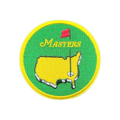 MEIYSTICK Masters Golf-Stickerei-Aufnäher für Kleidung, Rucksäcke, Hüte, Taschen, Golfliebhaber, Sport, Größe 7,6 cm, zum Aufbügeln oder Aufnähen, ästhetische Golf-Applikation, Geschenk für Golfer von MEIYSTICK