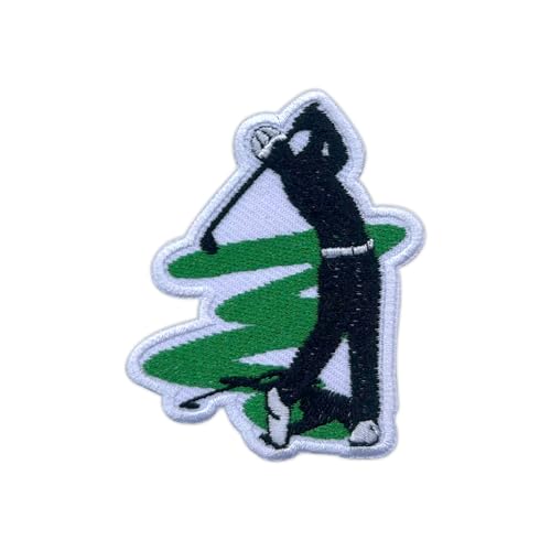 MEIYSTICK Stickerei-Aufnäher für Kleidung, Rucksäcke, Hüte, Jeans, Taschen, Golfspieler-Größe 7,6 cm, zum Aufbügeln oder Aufnähen, Golf-Applikation, Stickerei-Flicken, Geschenk für Golfspieler MEIYSTICK Stickerei-Aufnäher für Kleidung, Rucksäcke, Hüte, Jeans, Taschen, Golfspieler-Größe 7,6 cm, zum Aufbügeln oder Aufnähen, Golf-Applikation, Stickerei-Flicken, Geschenk für Golfspieler von MEIYSTICK