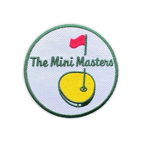MEIYSTICK The Mini Masters Golf-Stickerei-Flicken für Kleidung, Rucksäcke, Hüte, Jeans, Taschen, Masters Golf Lover Sport, Größe 7,6 cm, Bügelbild oder Aufnäher, Applikation, Stickerei-Flicken von MEIYSTICK
