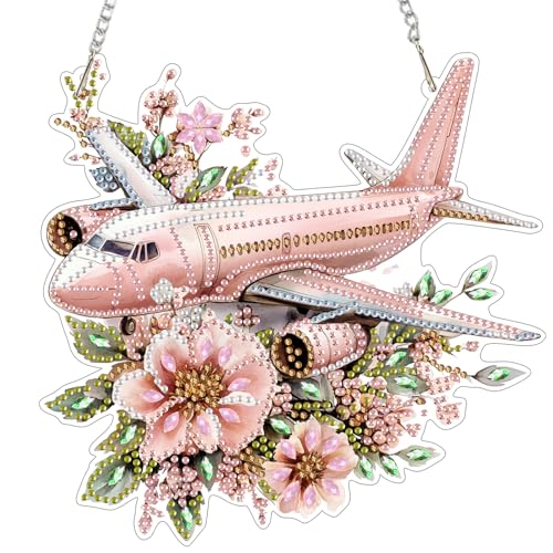 MEIYUDA 5D Diamond Painting Anhänger Erwachsene Kinder Blume mit Flugzeug, Sonnenfänger Fensterbilder DIY Set Lichtfanger, Malerei Kristall Diamond Painting Set Erwachsene für Home Wand Décor MEIYUDA 5D Diamond Painting Anhänger Erwachsene Kinder Blume mit Flugzeug, Sonnenfänger Fensterbilder DIY Set Lichtfanger, Malerei Kristall Diamond Painting Set Erwachsene für Home Wand Décor von MEIYUDA