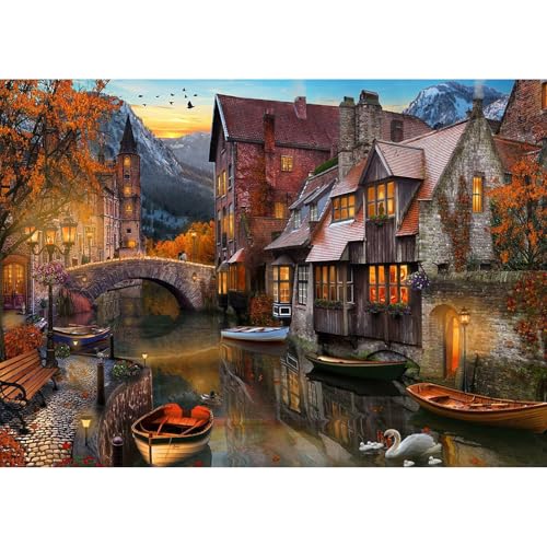 MEIYUDA 5D Diamond Painting Bilder Erwachsene Europäisches Stadtbild, Diamond Painting Set Bild, Diamant Painting Bilder Bastelset Erwachsene Kinder Malerei Stickerei für Home Wand Décor 40x30cm MEIYUDA 5D Diamond Painting Bilder Erwachsene Europäisches Stadtbild, Diamond Painting Set Bild, Diamant Painting Bilder Bastelset Erwachsene Kinder Malerei Stickerei für Home Wand Décor 40x30cm von MEIYUDA