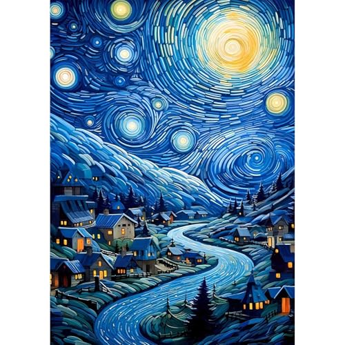 MEIYUDA 5D Diamond Painting Bilder Erwachsene Fantasielandschaft, Diamond Painting Set Bild Diamond Painting, Diamant Painting Bilder Bastelset Erwachsene Kinder Malerei für Home Wand Décor 30x40cm von MEIYUDA