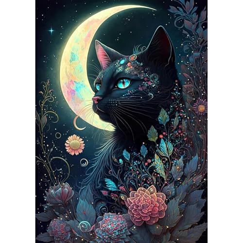 MEIYUDA 5D Diamond Painting Bilder Erwachsene Kinder Mondkatze Blumen, Diamant Painting Bilder Diy Set Bild, Malerei Kristall Diamond Painting Set Erwachsene für Home Wand Décor 30x40cm MEIYUDA 5D Diamond Painting Bilder Erwachsene Kinder Mondkatze Blumen, Diamant Painting Bilder Diy Set Bild, Malerei Kristall Diamond Painting Set Erwachsene für Home Wand Décor 30x40cm von MEIYUDA