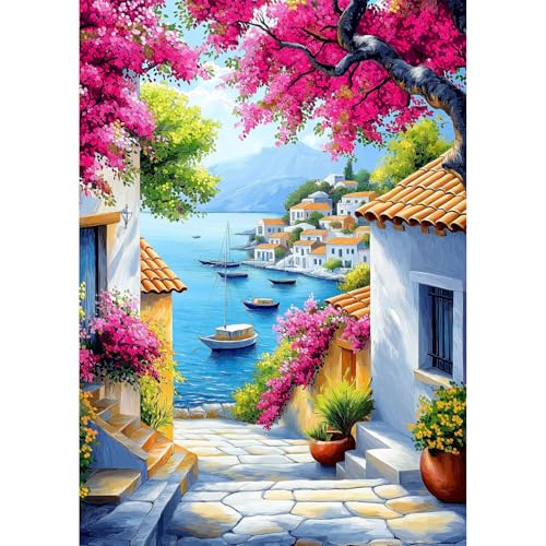 MEIYUDA 5D Diamond Painting Bilder Erwachsene Landschaft, Meerblick Diamond Painting Set Bild, Diamant Painting Bilder Bastelset Erwachsene Kinder Malerei für Home Wand Décor 30x40cm MEIYUDA 5D Diamond Painting Bilder Erwachsene Landschaft, Meerblick Diamond Painting Set Bild, Diamant Painting Bilder Bastelset Erwachsene Kinder Malerei für Home Wand Décor 30x40cm von MEIYUDA