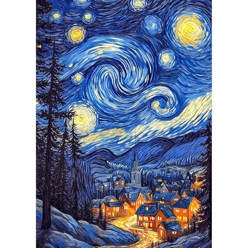 MEIYUDA 5D Diamond Painting Bilder Erwachsene Sternennacht, Diamant Painting Bilder Diy Set Bild, Malerei Kristall Diamond Painting Set Erwachsene Kinder für Home Wand Décor 30x40cm MEIYUDA 5D Diamond Painting Bilder Erwachsene Sternennacht, Diamant Painting Bilder Diy Set Bild, Malerei Kristall Diamond Painting Set Erwachsene Kinder für Home Wand Décor 30x40cm von MEIYUDA