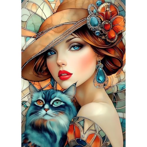MEIYUDA 5D Diamond Painting Bilder Erwachsene Weinlese-Dame, Diamond Painting Set Bild, Diamant Painting Bilder Bastelset Erwachsene Kinder Malerei für Home Wand Décor 30x40cm MEIYUDA 5D Diamond Painting Bilder Erwachsene Weinlese-Dame, Diamond Painting Set Bild, Diamant Painting Bilder Bastelset Erwachsene Kinder Malerei für Home Wand Décor 30x40cm von MEIYUDA