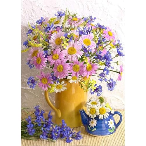 MEIYUDA Diamond Painting Blumen in Vase, 5D Diamond Painting Erwachsene Kinder Blumen, DIY Set Erwachsene Diamant Painting Bilder, DIY Handwerk Malerei Kits für Home Wand Décor 30x40cm MEIYUDA Diamond Painting Blumen in Vase, 5D Diamond Painting Erwachsene Kinder Blumen, DIY Set Erwachsene Diamant Painting Bilder, DIY Handwerk Malerei Kits für Home Wand Décor 30x40cm von MEIYUDA