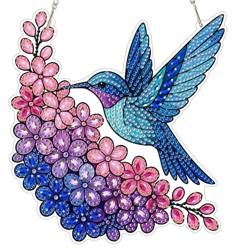 MEIYUDA Diamond Painting Erwachsene Anhänger Vögel, 5D DIY Fensterbilder Diamond Painting Set Sonnenfänger, Lichtfanger Bastelset Erwachsene Kinder Malerei für Home Wand Décor MEIYUDA Diamond Painting Erwachsene Anhänger Vögel, 5D DIY Fensterbilder Diamond Painting Set Sonnenfänger, Lichtfanger Bastelset Erwachsene Kinder Malerei für Home Wand Décor von MEIYUDA