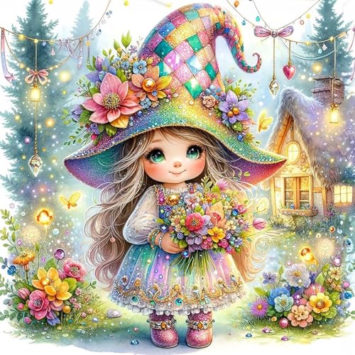 MEIYUDA Diamond Painting Waldmädchen, 5D Diamond Painting Erwachsene Kinder Diamond Painting, DIY Set Erwachsene Diamant Painting Bilder, DIY Handwerk Malerei Kits für Home Wand Décor 30x30cm MEIYUDA Diamond Painting Waldmädchen, 5D Diamond Painting Erwachsene Kinder Diamond Painting, DIY Set Erwachsene Diamant Painting Bilder, DIY Handwerk Malerei Kits für Home Wand Décor 30x30cm von MEIYUDA