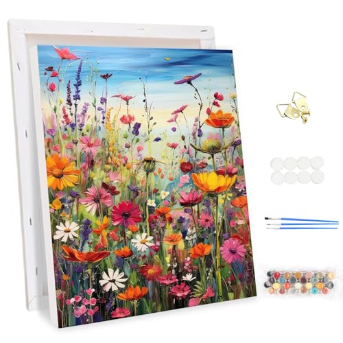 MEIYUDA Malen Nach Zahlen Erwachsene mit Rahmen Blumen und Pflanzen Blumen, DIY Digitales Ölgemälde-Set auf Leinwand mit Pinseln und Acrylpigment Bastelset, Artwork für Heimdekoration Geschenk 30x40cm MEIYUDA Malen Nach Zahlen Erwachsene mit Rahmen Blumen und Pflanzen Blumen, DIY Digitales Ölgemälde-Set auf Leinwand mit Pinseln und Acrylpigment Bastelset, Artwork für Heimdekoration Geschenk 30x40cm von MEIYUDA