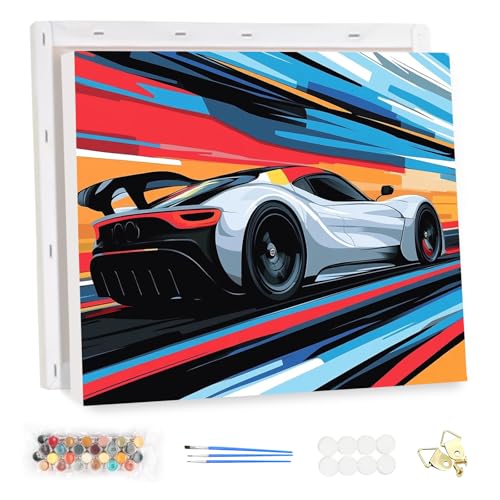 MEIYUDA Malen Nach Zahlen Erwachsene mit Rahmen Cooler Sportwagen, DIY Digitales Ölgemälde-Set auf Leinwand mit Pinseln und Acrylpigment Bastelset, Artwork für Heimdekoration Geschenk 40x30cm MEIYUDA Malen Nach Zahlen Erwachsene mit Rahmen Cooler Sportwagen, DIY Digitales Ölgemälde-Set auf Leinwand mit Pinseln und Acrylpigment Bastelset, Artwork für Heimdekoration Geschenk 40x30cm von MEIYUDA
