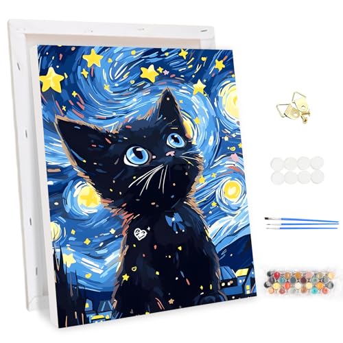 MEIYUDA Malen Nach Zahlen Erwachsene mit Rahmen Katze, DIY Digitales Ölgemälde-Set auf Leinwand mit Pinseln und Acrylpigment Bastelset, Malen Nach Zahlen Artwork für Heimdekoration Geschenk 30x40cm MEIYUDA Malen Nach Zahlen Erwachsene mit Rahmen Katze, DIY Digitales Ölgemälde-Set auf Leinwand mit Pinseln und Acrylpigment Bastelset, Malen Nach Zahlen Artwork für Heimdekoration Geschenk 30x40cm von MEIYUDA