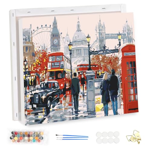 MEIYUDA Malen Nach Zahlen Erwachsene mit Rahmen Universität London, DIY Digitales Ölgemälde-Set auf Leinwand mit Pinseln und Acrylpigment Bastelset, Artwork für Heimdekoration Geschenk 40x30cm MEIYUDA Malen Nach Zahlen Erwachsene mit Rahmen Universität London, DIY Digitales Ölgemälde-Set auf Leinwand mit Pinseln und Acrylpigment Bastelset, Artwork für Heimdekoration Geschenk 40x30cm von MEIYUDA