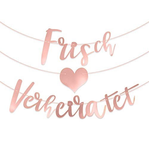 Frisch Verheiratet Girlande Just Married Girlande Banner Wimpelkette auf Deutsch Hochzeitsgirlande Dekoration für Hochzeitszeremonie Fotorequisiten Brautdusche Junggesellinnenabschied Wedding Deko Frisch Verheiratet Girlande Just Married Girlande Banner Wimpelkette auf Deutsch Hochzeitsgirlande Dekoration für Hochzeitszeremonie Fotorequisiten Brautdusche Junggesellinnenabschied Wedding Deko von MEJOSER