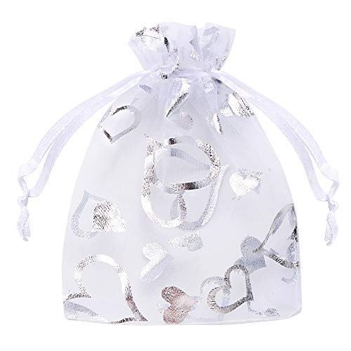 MEJOSER 100 Stück Organza Beutel Organzasäckchen 9x12cm Schmuck Geschenk Organza Säckchen Beutel Klein zum Befüllen für Hochzeit Fest Weihnachten Schmuckverpackung mit Kordelzug Herzen MEJOSER 100 Stück Organza Beutel Organzasäckchen 9x12cm Schmuck Geschenk Organza Säckchen Beutel Klein zum Befüllen für Hochzeit Fest Weihnachten Schmuckverpackung mit Kordelzug Herzen von MEJOSER