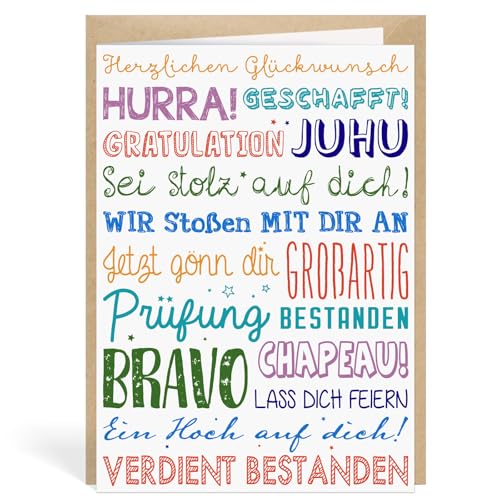 MEJOSER Karte mit Umschlag Abitur Bachelor Abschluss Klappkarte Geschenk Bestandene Prüfung Führerschein Bestanden mit Sprüchen Abi Geschenke Stolz auf Dich Studium Schule Ausbildung MEJOSER Karte mit Umschlag Abitur Bachelor Abschluss Klappkarte Geschenk Bestandene Prüfung Führerschein Bestanden mit Sprüchen Abi Geschenke Stolz auf Dich Studium Schule Ausbildung von MEJOSER